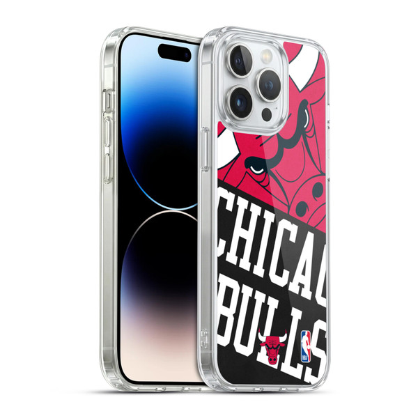 NBA Chicago Bulls Half Oversized Soft Gel Case for Apple iPhone 14 Pro Max & MagSafe