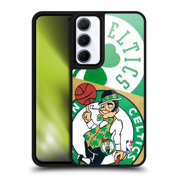 NBA Boston Celtics Half Oversized Gel Armour Case For Samsung Galaxy A55 5G