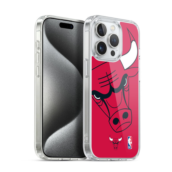 NBA Chicago Bulls Oversized Soft Gel Case for Apple iPhone 15 Pro & MagSafe