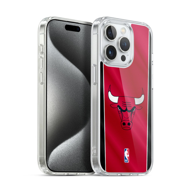 NBA Chicago Bulls Vertical Banner Soft Gel Case for Apple iPhone 15 Pro & MagSafe