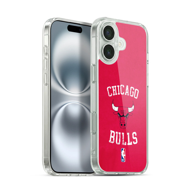NBA Chicago Bulls Distressed Soft Gel Case for Apple iPhone 16 Plus & MagSafe