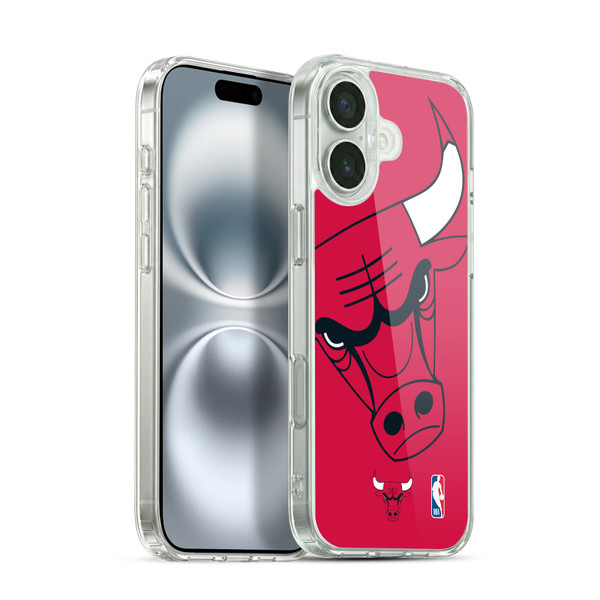 NBA Chicago Bulls Oversized Soft Gel Case for Apple iPhone 16 Plus & MagSafe