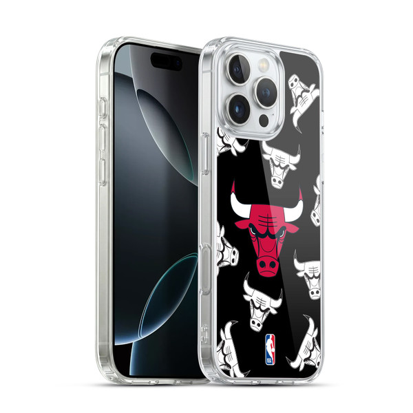 NBA Chicago Bulls Patterns Soft Gel Case for Apple iPhone 16 Pro Max & MagSafe