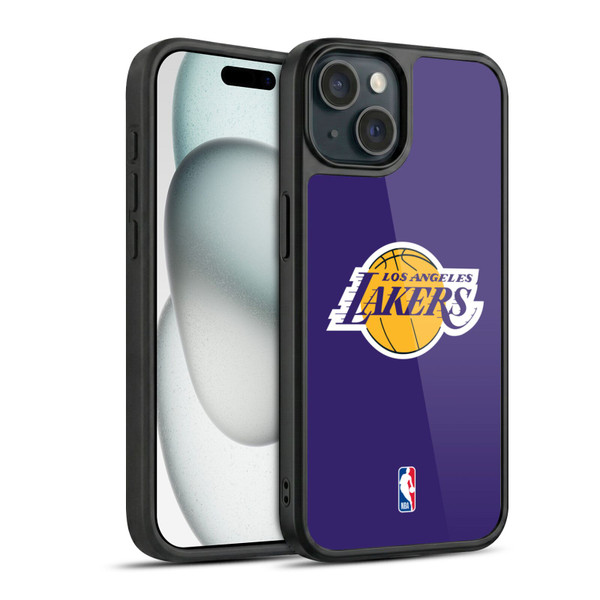 NBA Los Angeles Lakers Plain Gel Armour Case For Apple iPhone 15