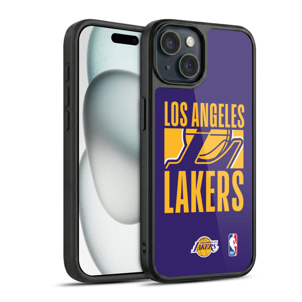 NBA Los Angeles Lakers Typography Gel Armour Case For Apple iPhone 15