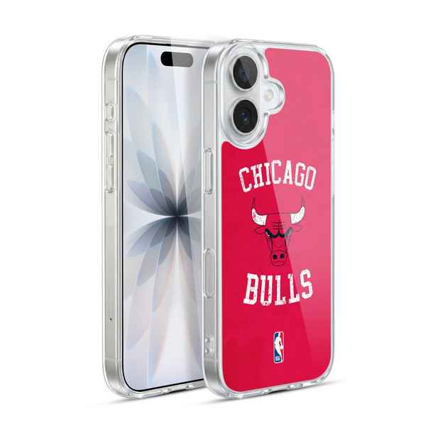 NBA Chicago Bulls Distressed Soft Gel Case for Apple iPhone 17