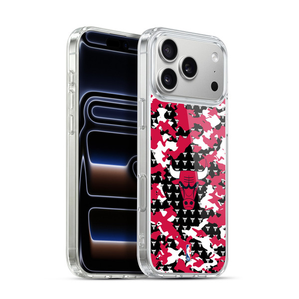 NBA Chicago Bulls Camouflage Soft Gel Case for Apple iPhone 17 Pro Max