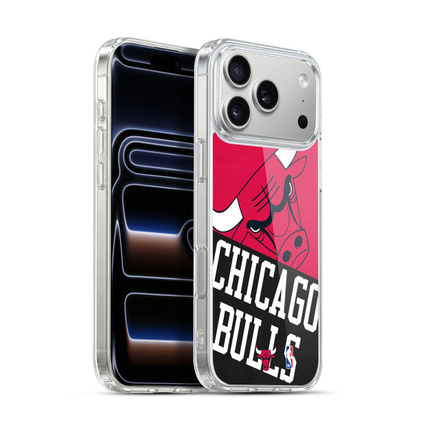 NBA Chicago Bulls Half Oversized Soft Gel Case for Apple iPhone 17 Pro Max