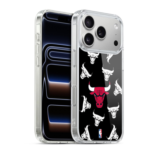 NBA Chicago Bulls Patterns Soft Gel Case for Apple iPhone 17 Pro