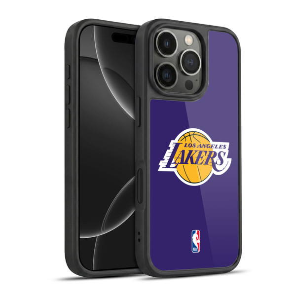NBA Los Angeles Lakers Plain Gel Armour Case For Apple iPhone 16 Pro