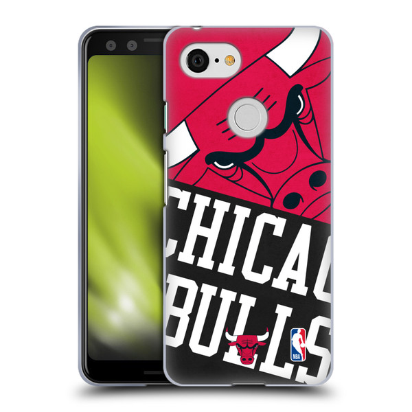 NBA Chicago Bulls Half Oversized Soft Gel Case for Google Pixel 3
