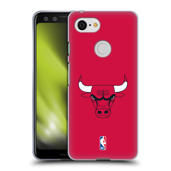 NBA Chicago Bulls Plain Soft Gel Case for Google Pixel 3