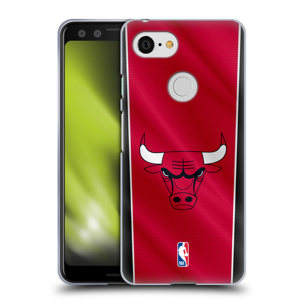NBA Chicago Bulls Vertical Banner Soft Gel Case for Google Pixel 3