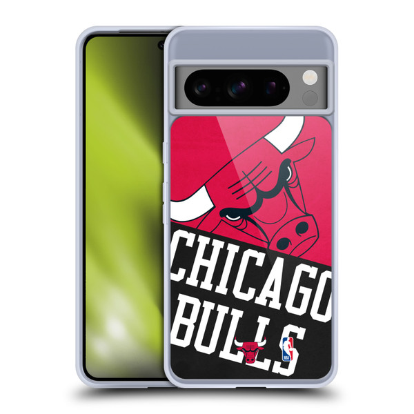 NBA Chicago Bulls Half Oversized Soft Gel Case for Google Pixel 8 Pro