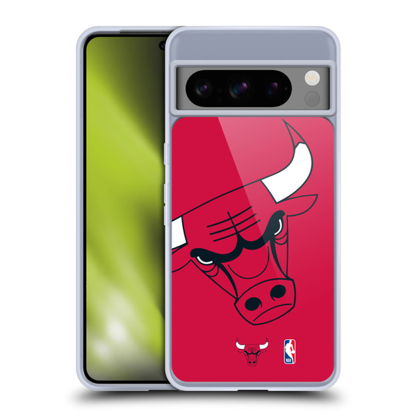 NBA Chicago Bulls Oversized Soft Gel Case for Google Pixel 8 Pro