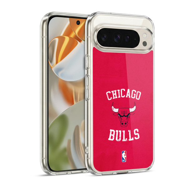 NBA Chicago Bulls Distressed Soft Gel Case for Google Pixel 9 / Pixel 9 Pro