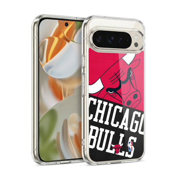NBA Chicago Bulls Half Oversized Soft Gel Case for Google Pixel 9 / Pixel 9 Pro