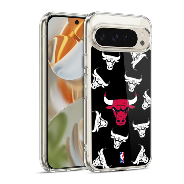 NBA Chicago Bulls Patterns Soft Gel Case for Google Pixel 9 / Pixel 9 Pro