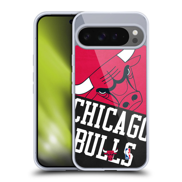 NBA Chicago Bulls Half Oversized Soft Gel Case for Google Pixel 9 Pro XL