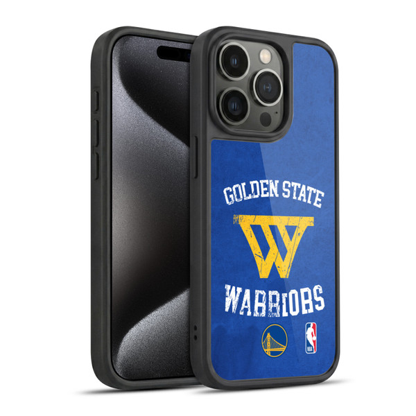 NBA Golden State Warriors Distressed Gel Armour Case For Apple iPhone 15 Pro
