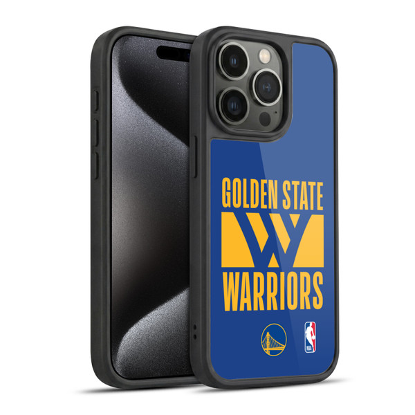 NBA Golden State Warriors Typography Gel Armour Case For Apple iPhone 15 Pro