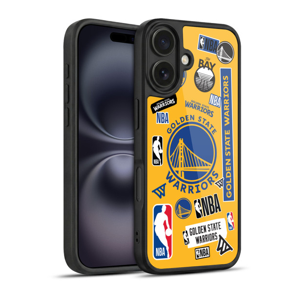 NBA Golden State Warriors Sticker Collage Gel Armour Case For Apple iPhone 16