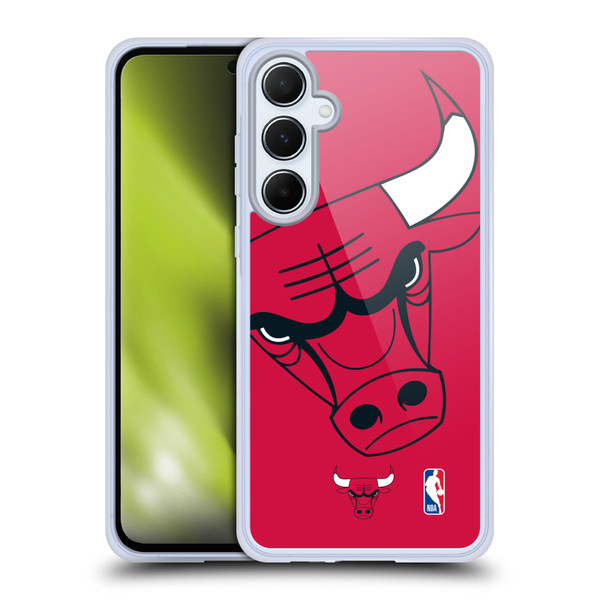 NBA Chicago Bulls Oversized Soft Gel Case for Samsung Galaxy A55 5G