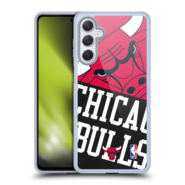 NBA Chicago Bulls Half Oversized Soft Gel Case for Samsung Galaxy M54 5G