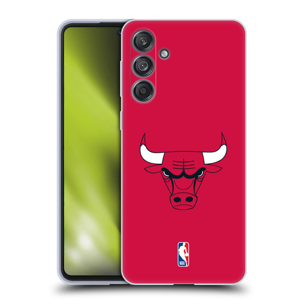 NBA Chicago Bulls Plain Soft Gel Case for Samsung Galaxy M55 5G