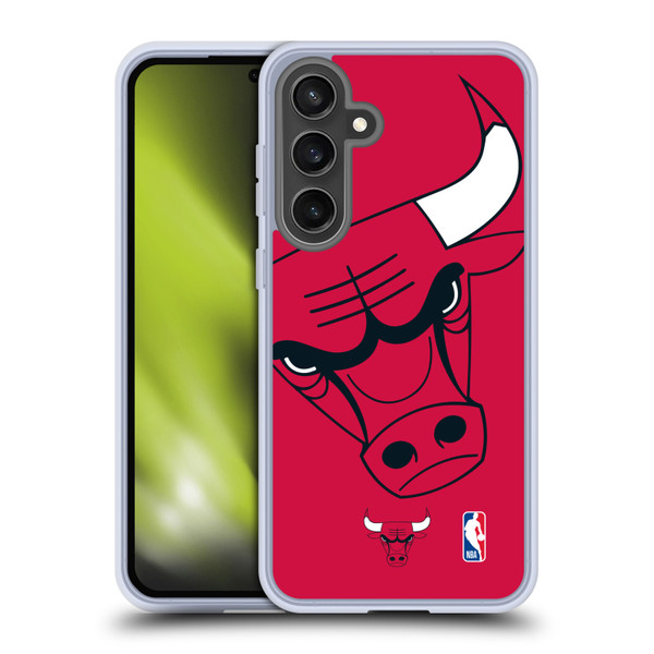 NBA Chicago Bulls Oversized Soft Gel Case for Samsung Galaxy S24 FE & MagSafe