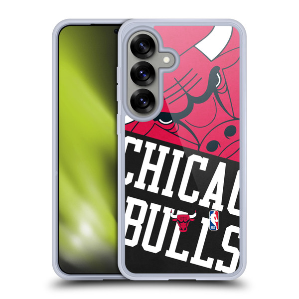 NBA Chicago Bulls Half Oversized Soft Gel Case for Samsung Galaxy S25 & MagSafe