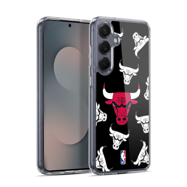 NBA Chicago Bulls Patterns Soft Gel Case for Samsung Galaxy S25+ & MagSafe