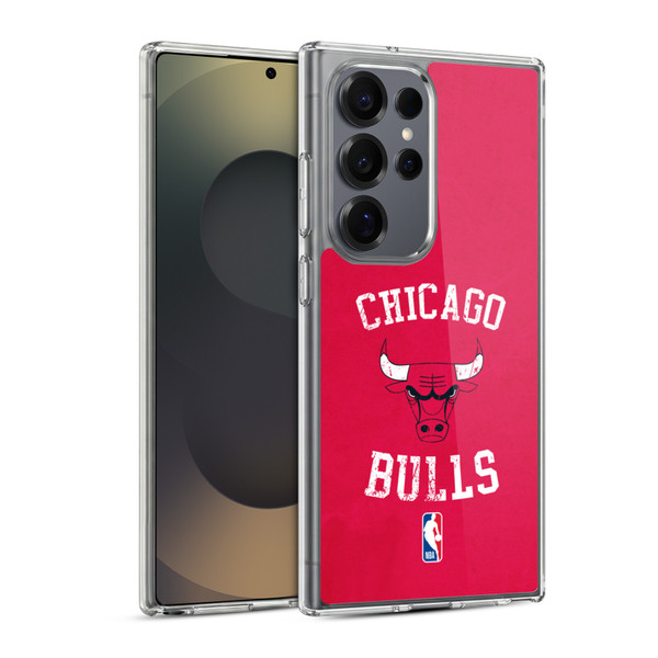 NBA Chicago Bulls Distressed Soft Gel Case for Samsung Galaxy S25 Ultra & MagSafe