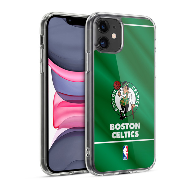 NBA Boston Celtics Horizontal Banner Soft Gel Case for Apple iPhone 11