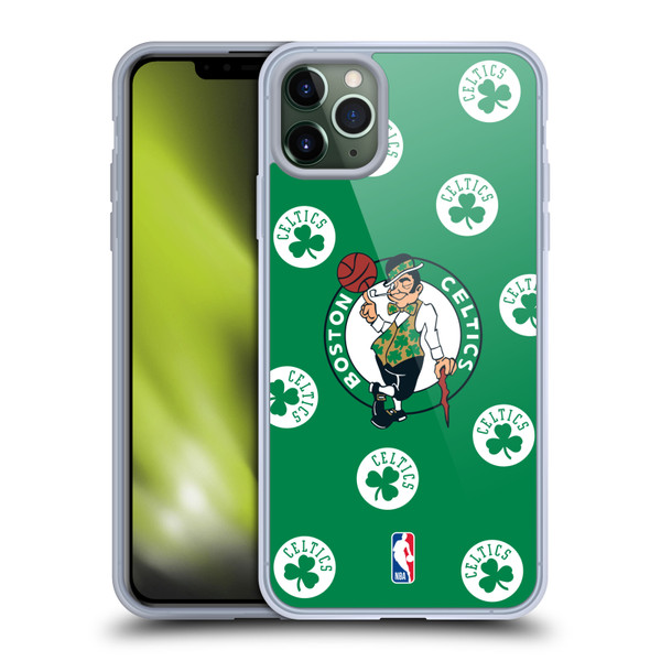 NBA Boston Celtics Patterns Soft Gel Case for Apple iPhone 11 Pro Max & MagSafe