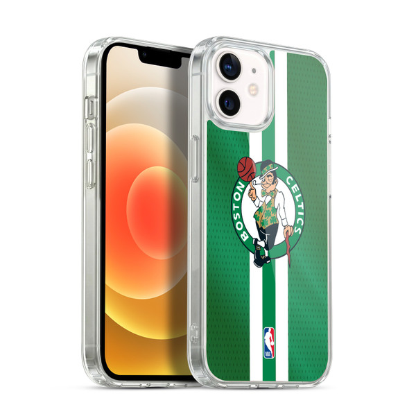 NBA Boston Celtics Stripes Soft Gel Case for Apple iPhone 12 / iPhone 12 Pro & MagSafe