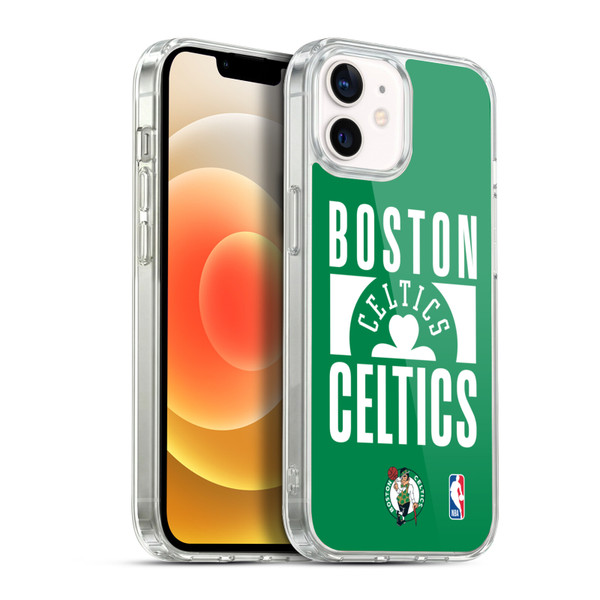 NBA Boston Celtics Typography Soft Gel Case for Apple iPhone 12 / iPhone 12 Pro & MagSafe