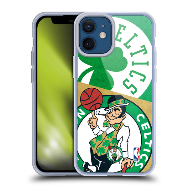 NBA Boston Celtics Half Oversized Soft Gel Case for Apple iPhone 12 Mini & MagSafe