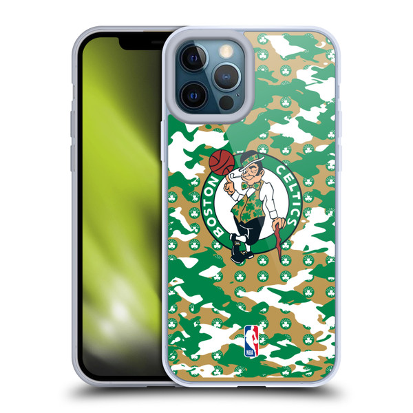 NBA Boston Celtics Camouflage Soft Gel Case for Apple iPhone 12 Pro Max & MagSafe