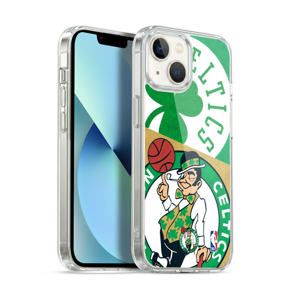 NBA Boston Celtics Half Oversized Soft Gel Case for Apple iPhone 13