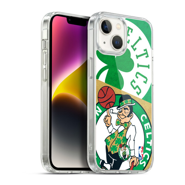 NBA Boston Celtics Half Oversized Soft Gel Case for Apple iPhone 14