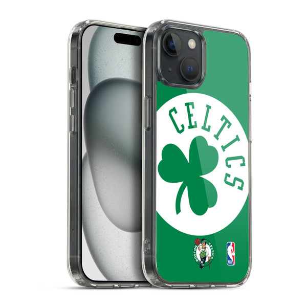 NBA Boston Celtics Oversized Soft Gel Case for Apple iPhone 15 Plus & MagSafe