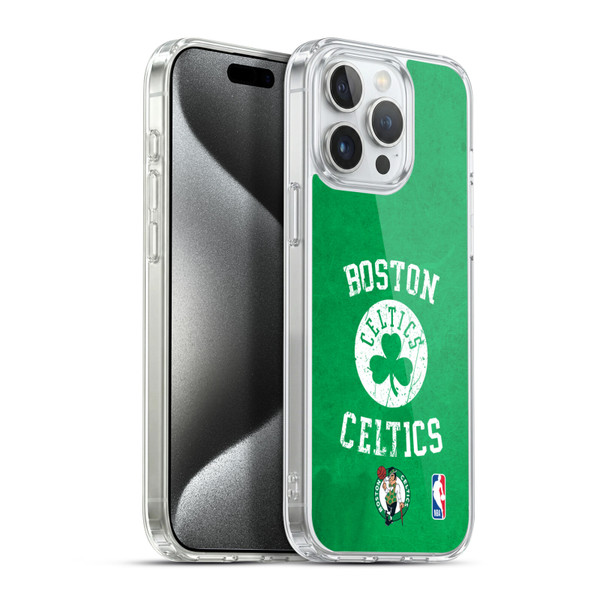 NBA Boston Celtics Distressed Soft Gel Case for Apple iPhone 15 Pro Max & MagSafe
