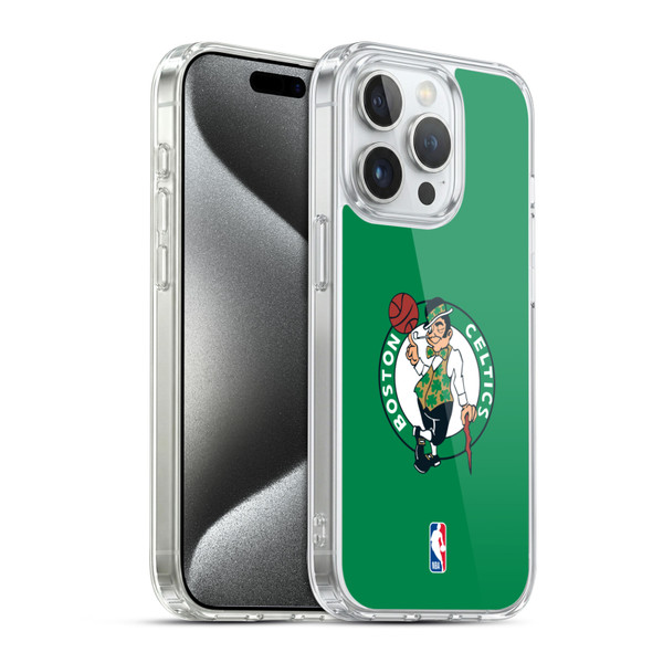 NBA Boston Celtics Plain Soft Gel Case for Apple iPhone 15 Pro & MagSafe