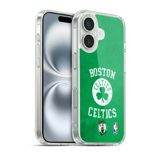 NBA Boston Celtics Distressed Soft Gel Case for Apple iPhone 16 & MagSafe