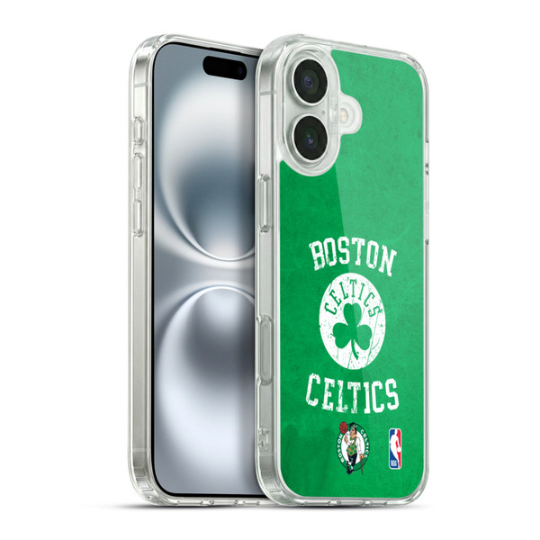 NBA Boston Celtics Distressed Soft Gel Case for Apple iPhone 16 Plus & MagSafe