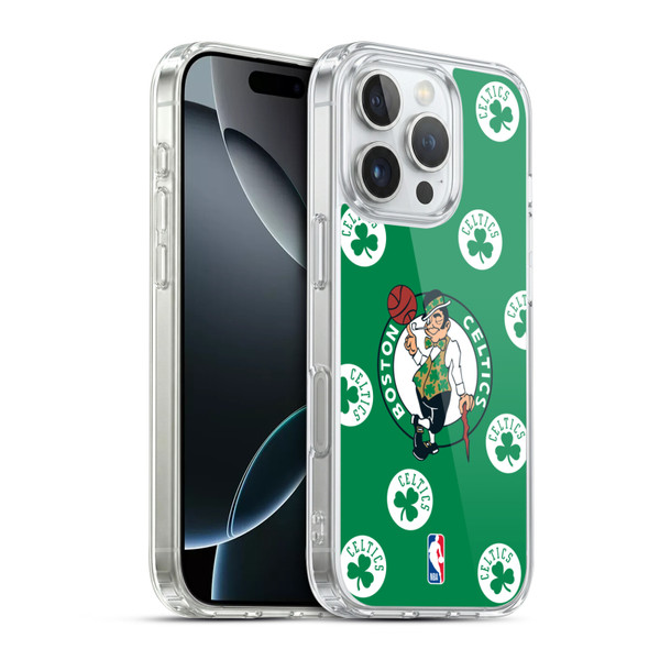 NBA Boston Celtics Patterns Soft Gel Case for Apple iPhone 16 Pro & MagSafe