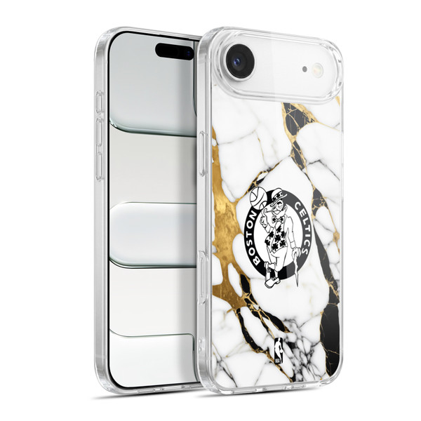 NBA Boston Celtics White Marble Soft Gel Case for Apple iPhone 17 Air