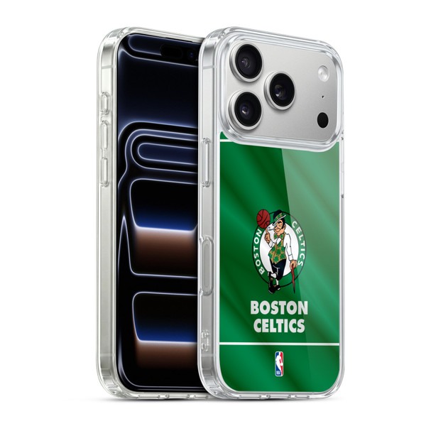 NBA Boston Celtics Horizontal Banner Soft Gel Case for Apple iPhone 17 Pro