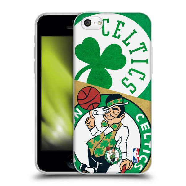 NBA Boston Celtics Half Oversized Soft Gel Case for Apple iPhone 5c